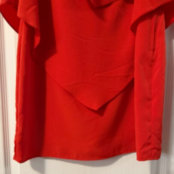 ⭐️$5, spend over $20 - H&M Red-Orange Ruffle Tiered Sleeveless Dress - Picture 6 of 14